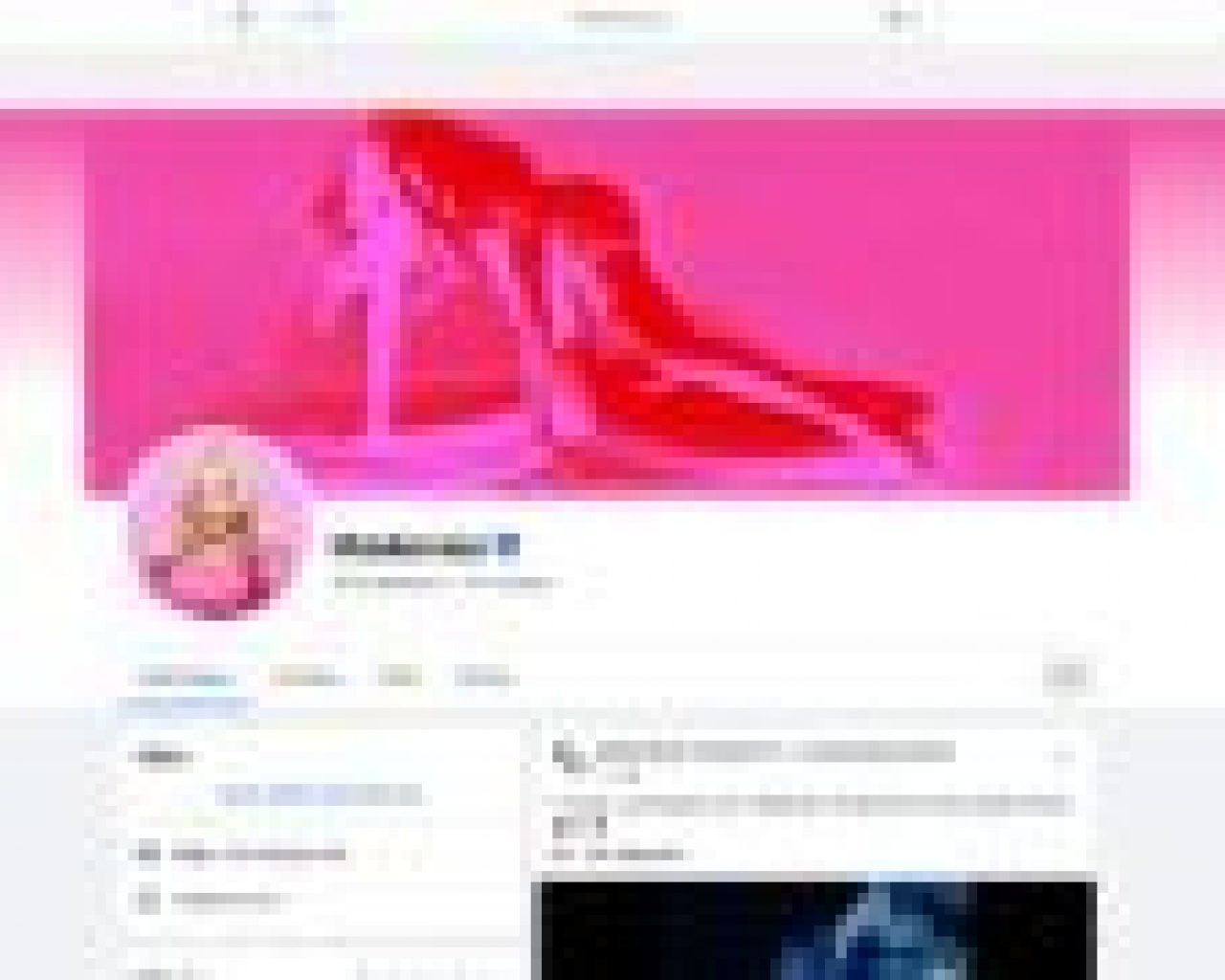 Madonna sur Facebook