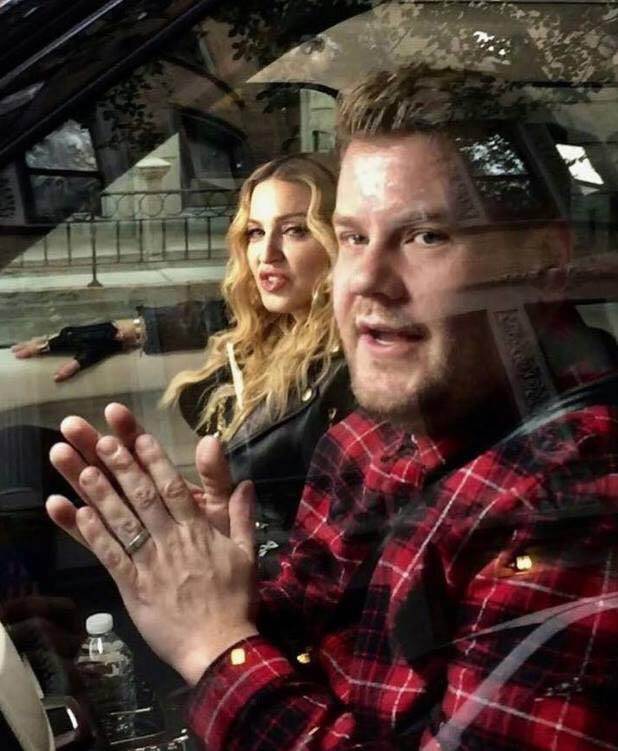 Madonna  participe au Karaoke CarPool de James Corden Madonna  participe au Karaoke CarPool de James Corden