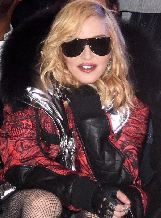 Madonna à la FW de NYC Madonna à la FW de NYC