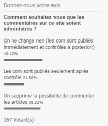 Administration des commentaires NOM Administration des commentaires NOM