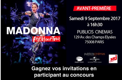 Rebel Heart Tour : Avant-première sur les Champs-Elysées