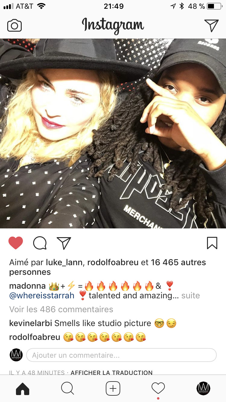 MADONNA EST DE RETOUR EN STUDIO ((Maj 18/01) MADONNA EST DE RETOUR EN STUDIO ((Maj 18/01)