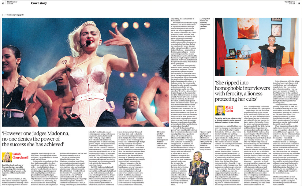 Madonna dans la presse internationale