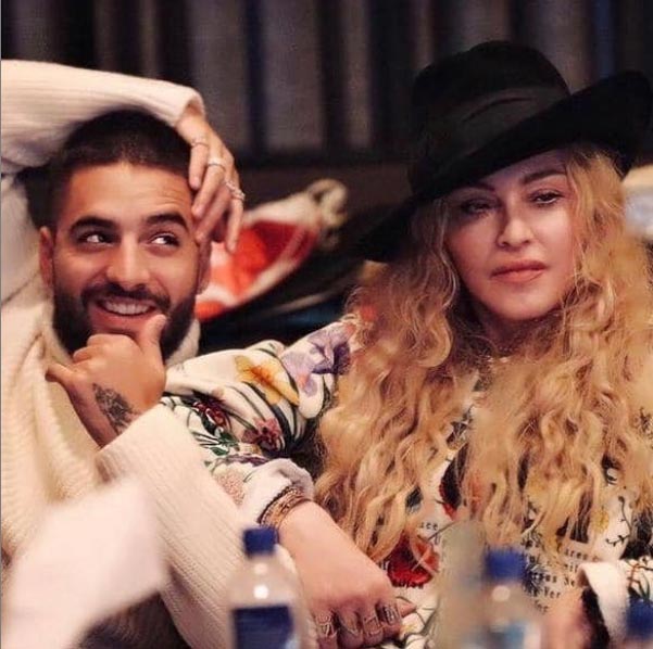 Madonna et Maluma en studio