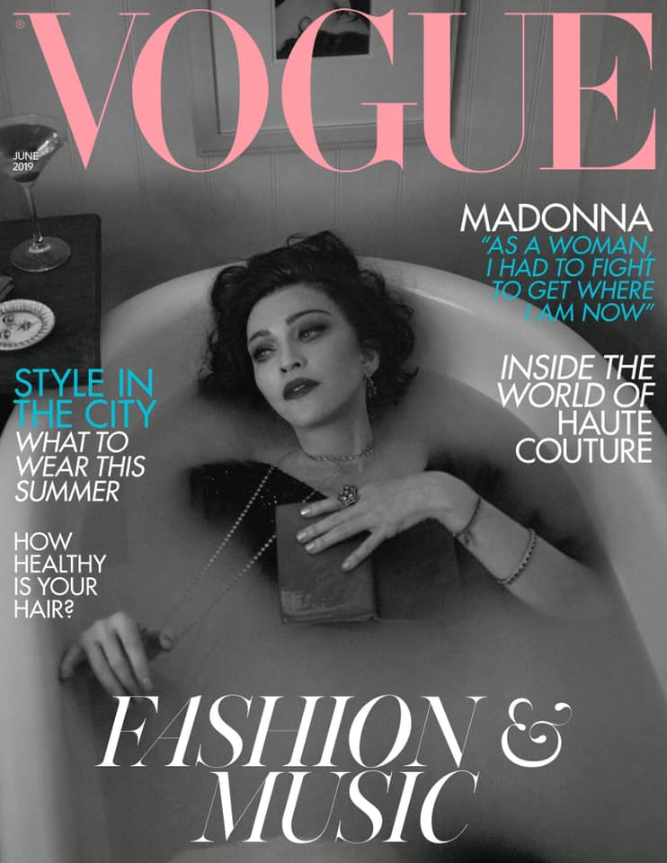 Madonna en couverture de Vogue