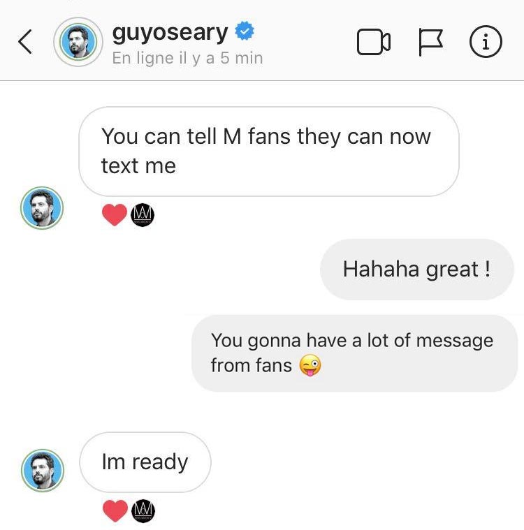 Envoyez un SMS à Guy Oseary Envoyez un SMS à Guy Oseary