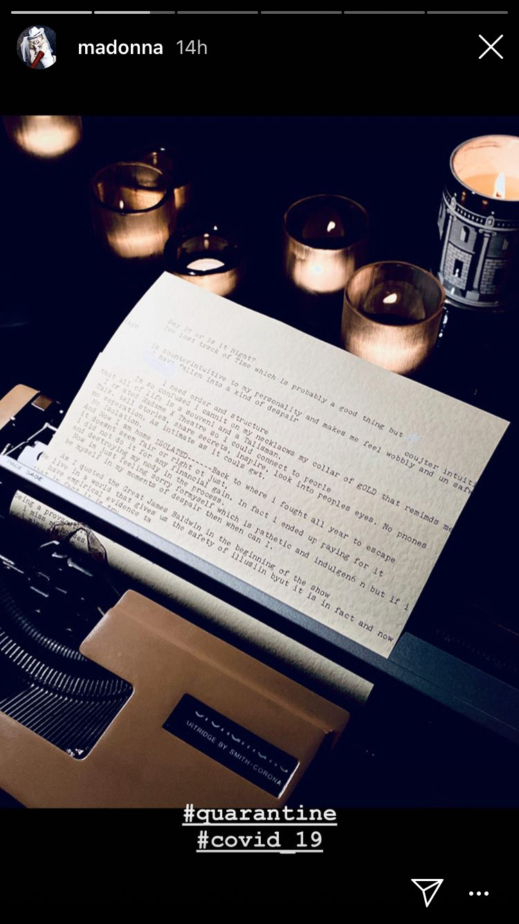 Madame X quarantine diary par papermag Madame X quarantine diary par papermag