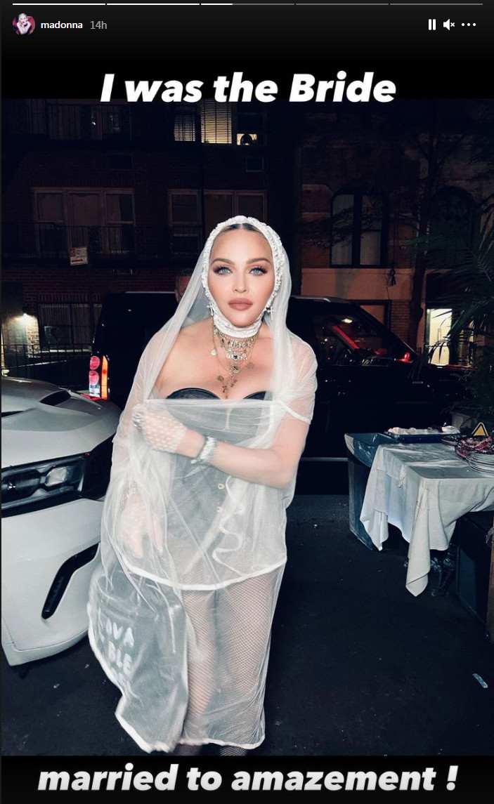 Madonna sur Instagram