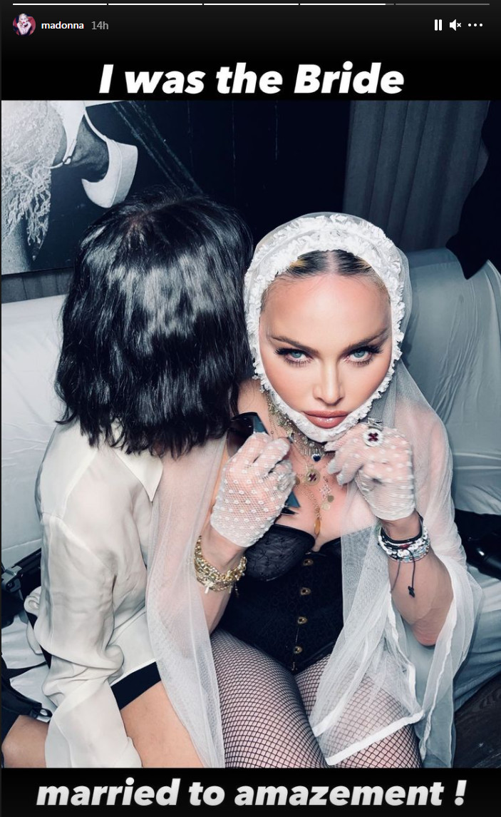 Madonna sur Instagram
