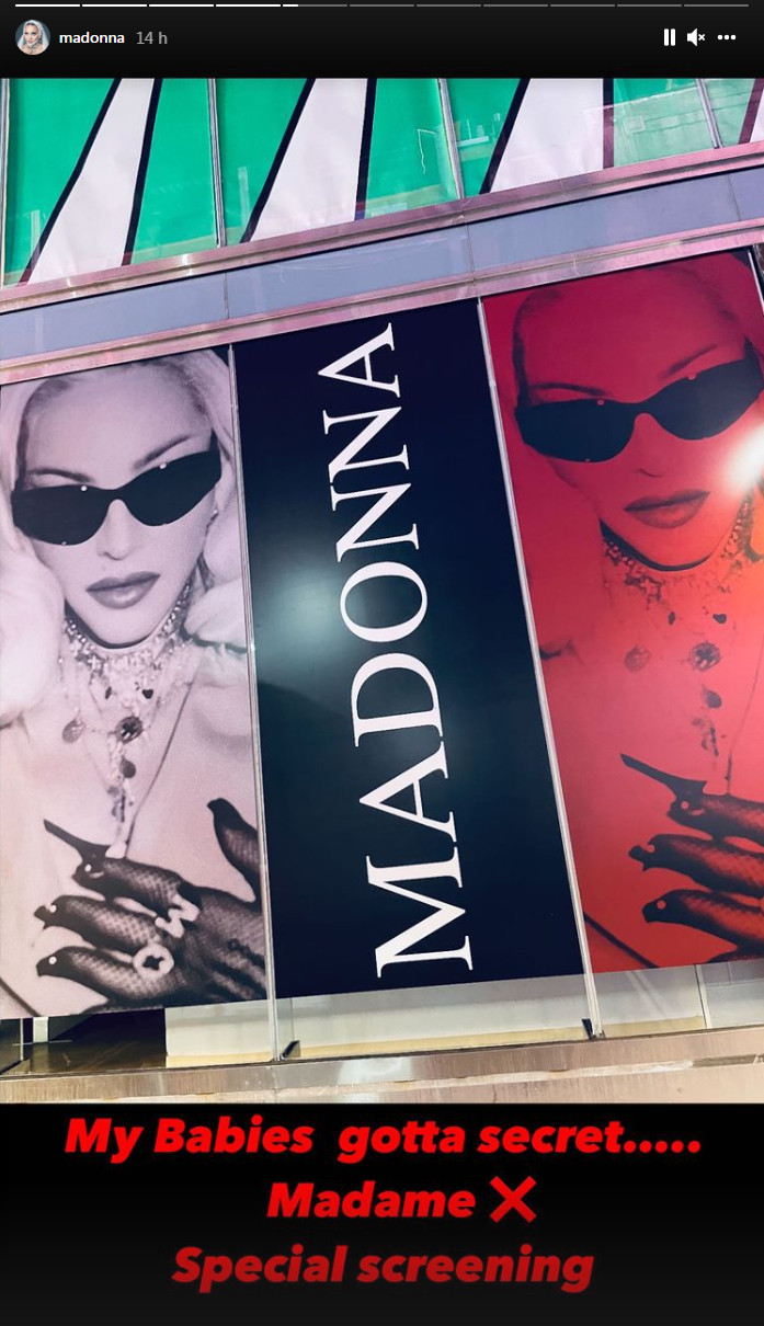 Madonna sur Instagram
