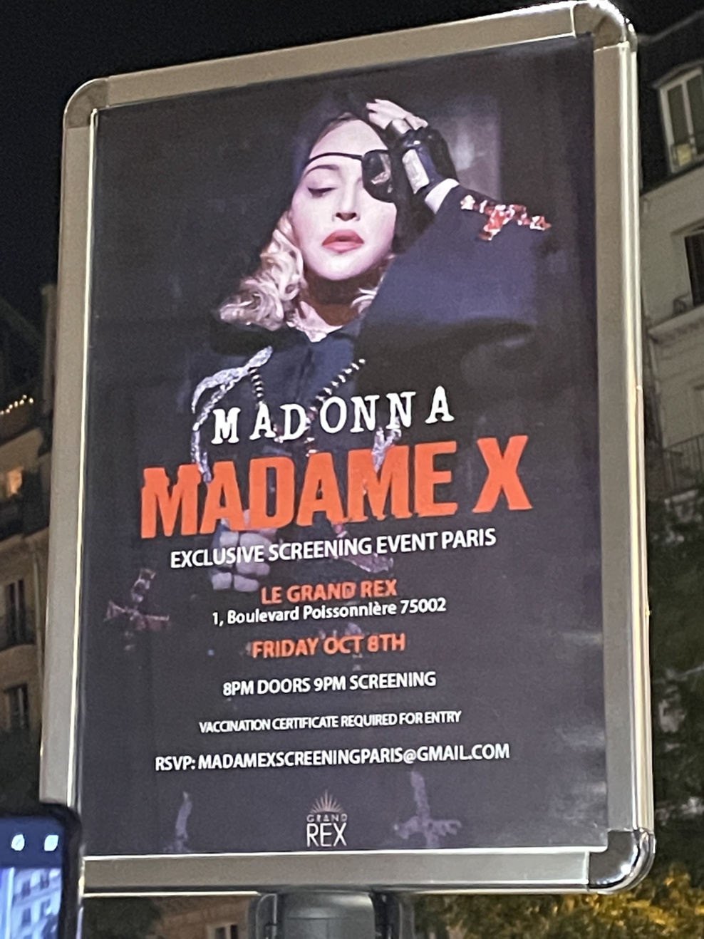 Projection au Grand Rex Projection au Grand Rex