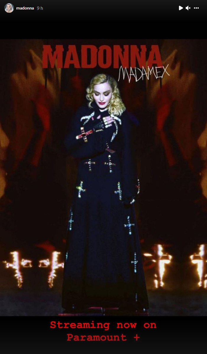 Madonna sur Instagram