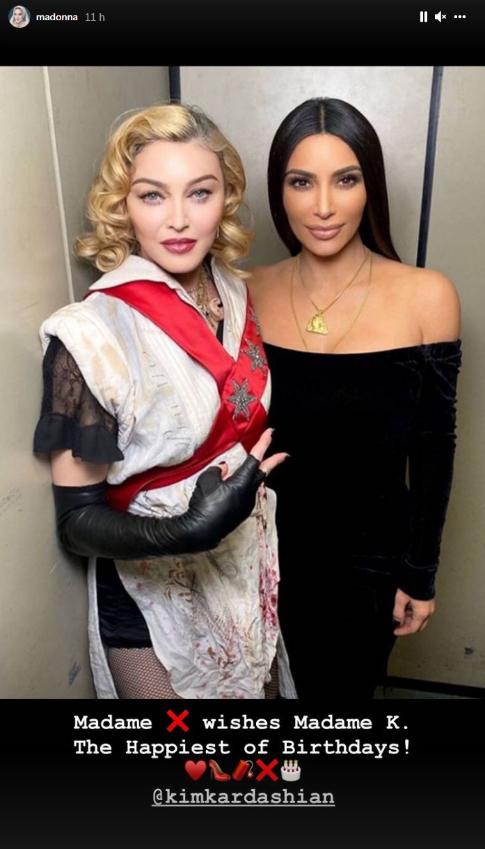 Madonna sur Instagram