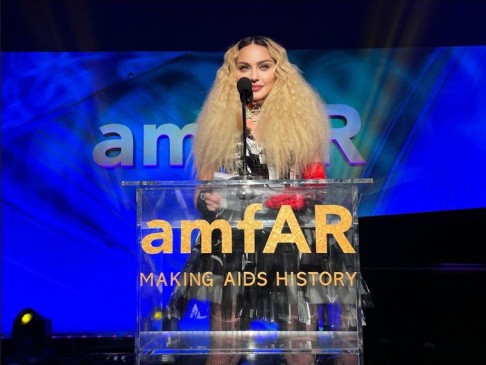 Madonna à l'amfAR Madonna à l'amfAR
