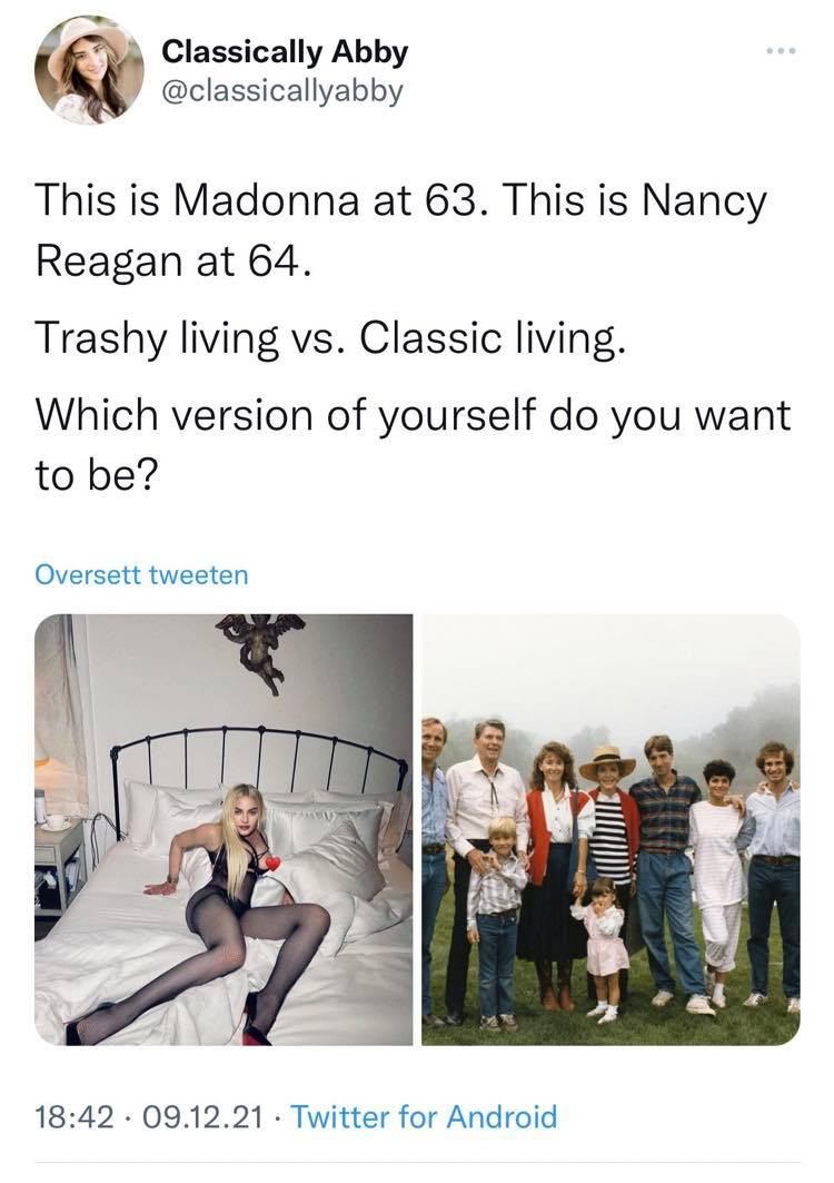 Madonna VS Nancy Reagan