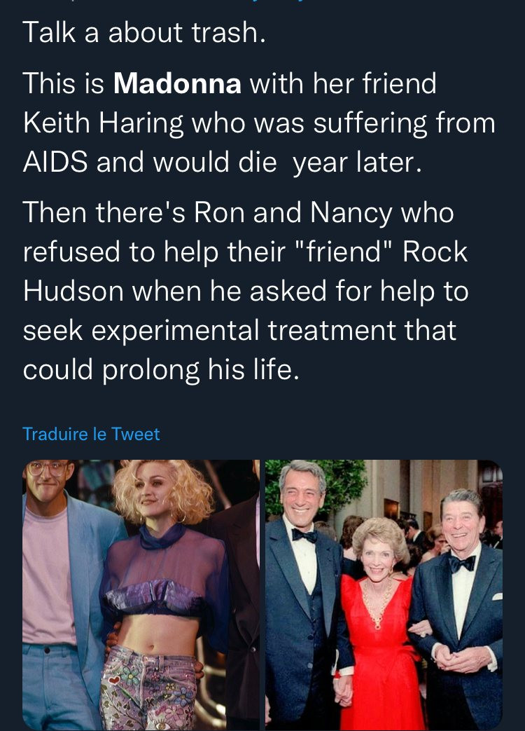 Madonna VS Nancy Reagan