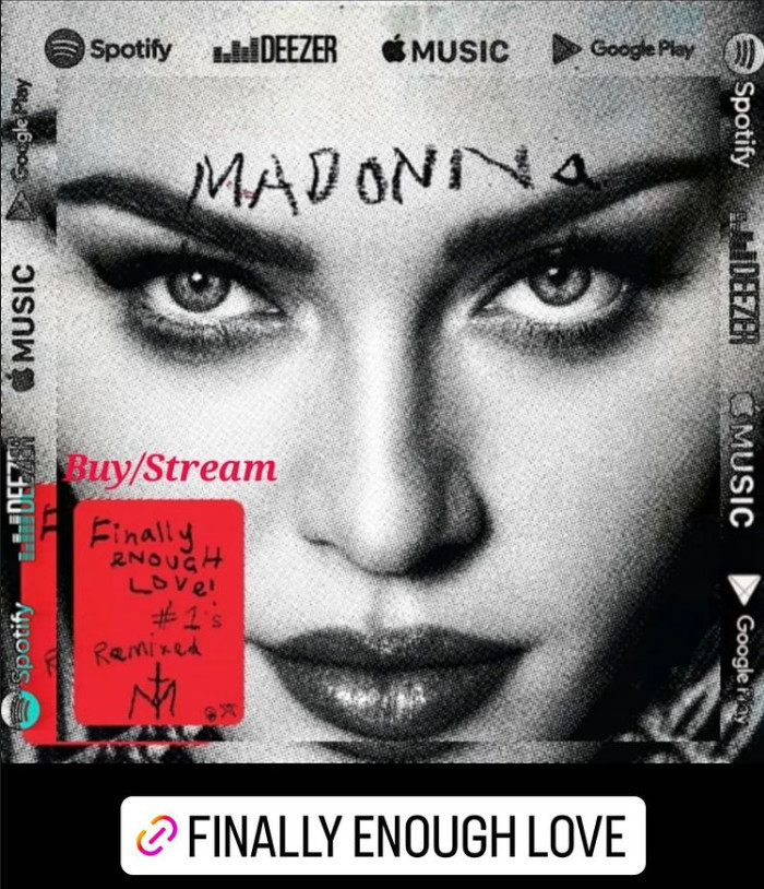 Madonna sur Instagram