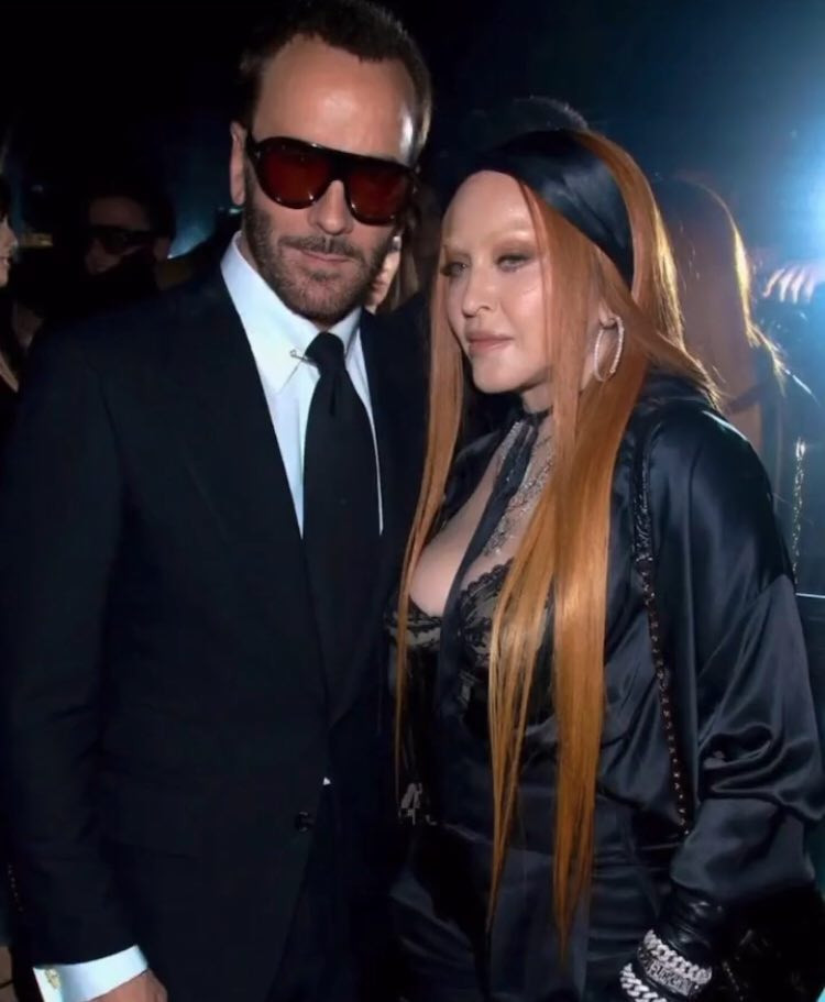 Madonna au défilé Tom Ford Madonna au défilé Tom Ford