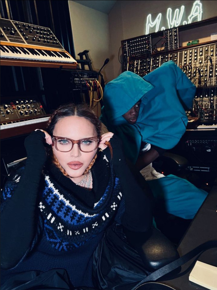 Madonna de retour en studio Madonna de retour en studio