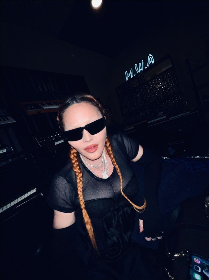 Madonna de retour en studio Madonna de retour en studio