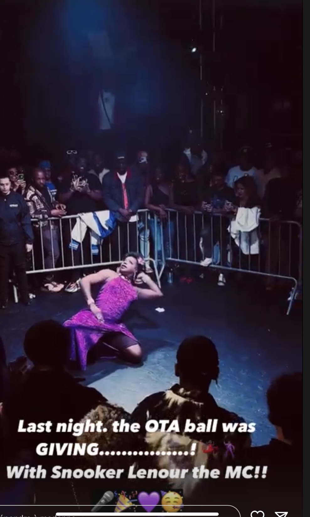 Madonna à la soirée OTA Madonna à la soirée OTA