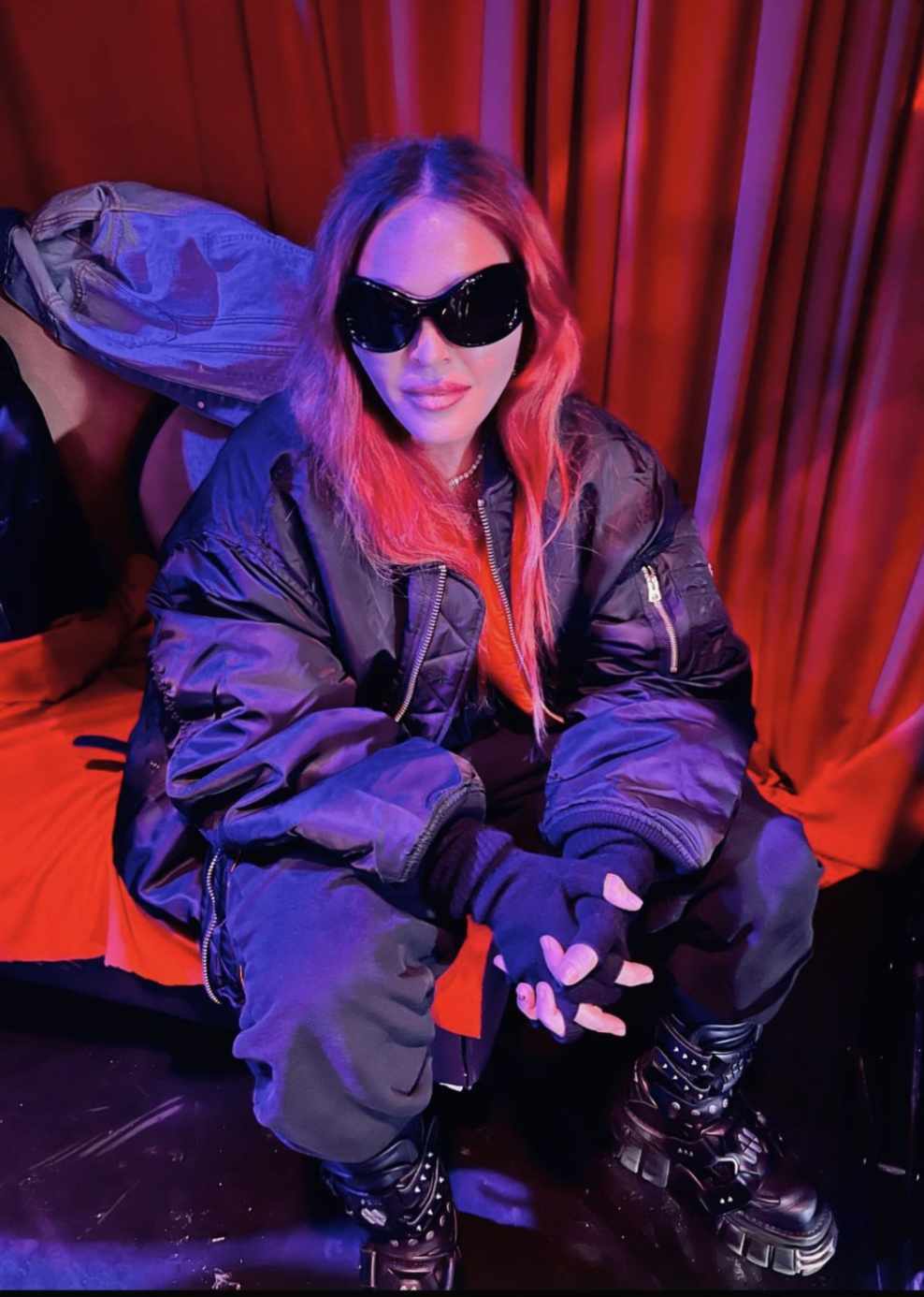 Madonna à la soirée OTA Madonna à la soirée OTA