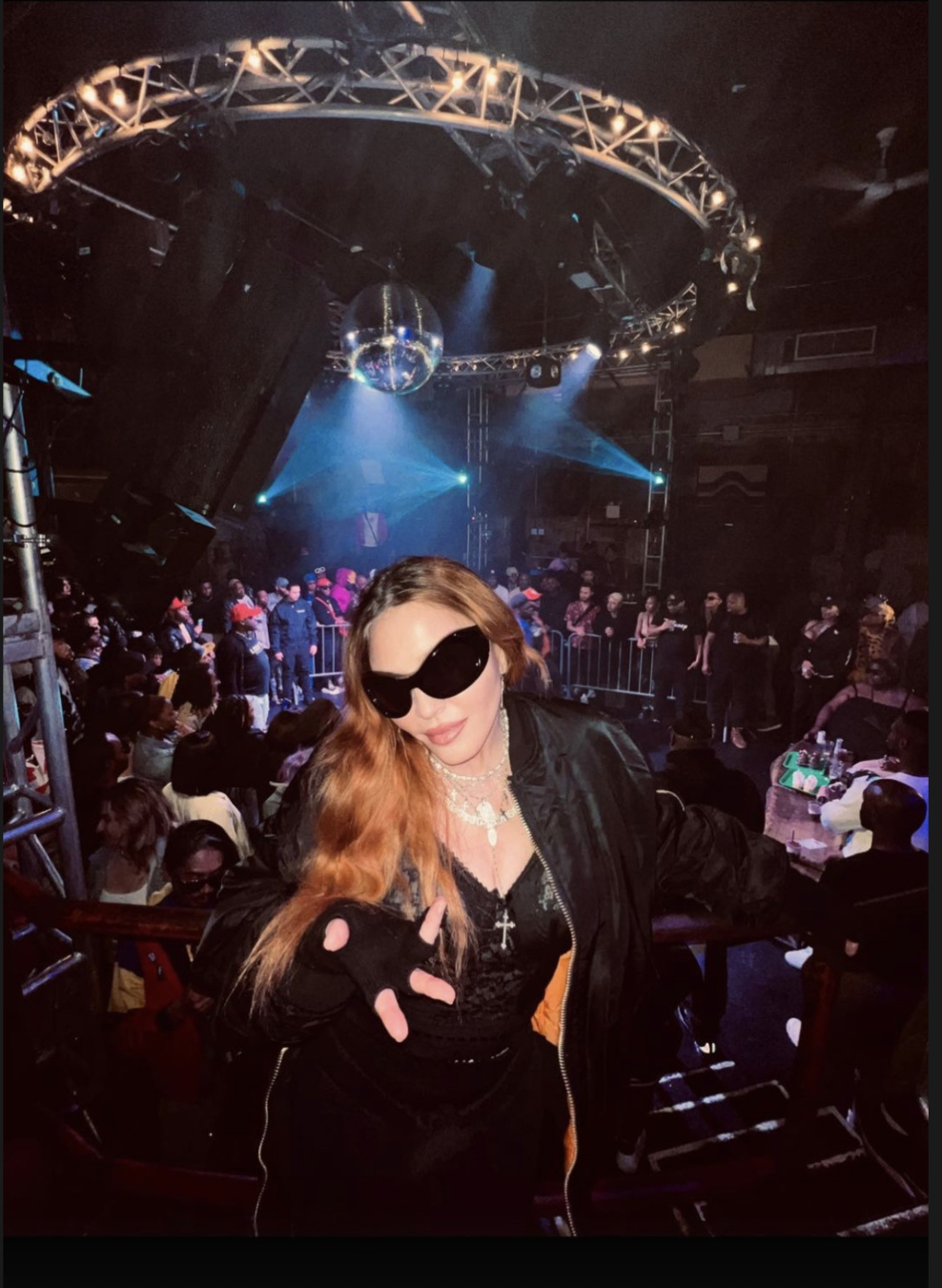 Madonna à la soirée OTA Madonna à la soirée OTA