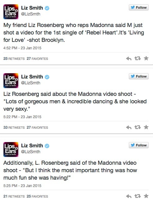 News of Living For Love News of Living For Love