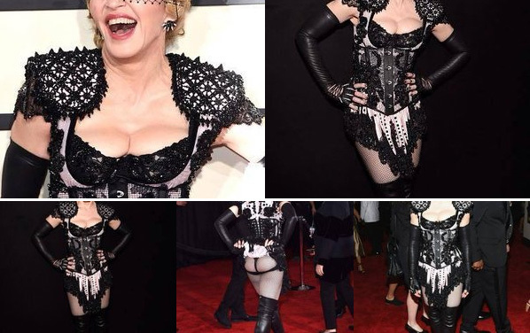 Madonna red carpet Grammy Awards