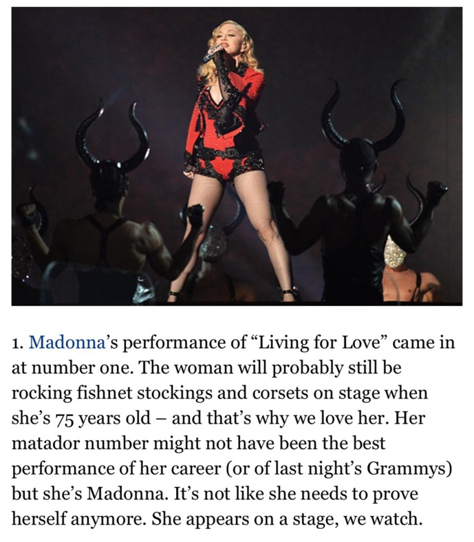Living For Love : la performance la plus regardée des Grammys