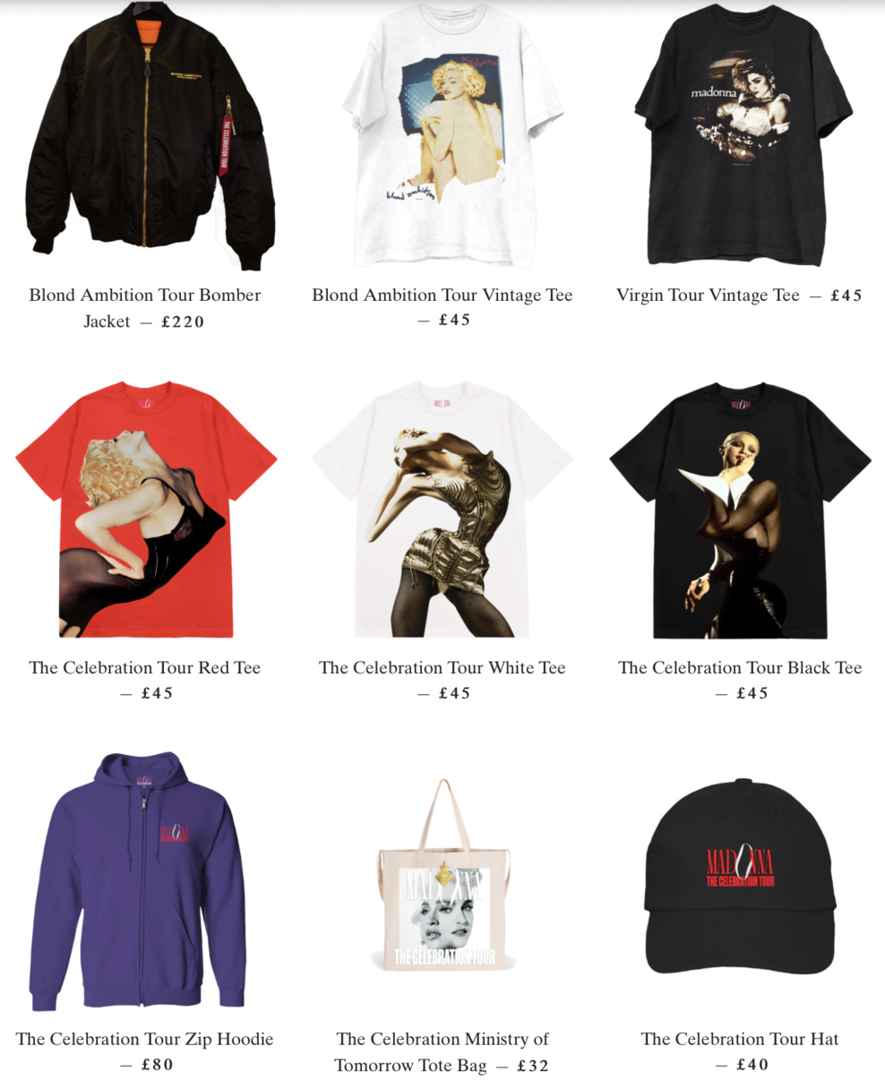 Le merch du Celebration Tour est disponible ! Le merch du Celebration Tour est disponible !