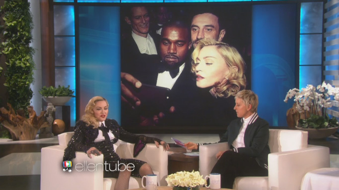 MADONNA CHEZ ELLEN JOUR 1 MADONNA CHEZ ELLEN JOUR 1