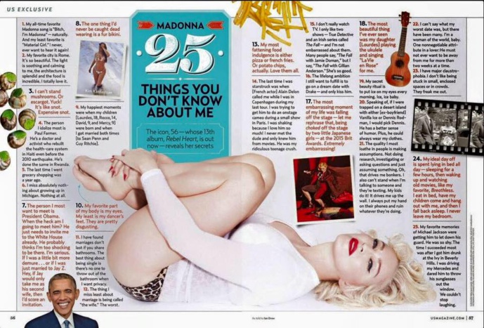 25 choses que vous ne saviez pas sur Madonna