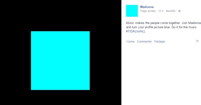 Madonna : Profile Picture Blue - #TIDAL Madonna : Profile Picture Blue - #TIDAL