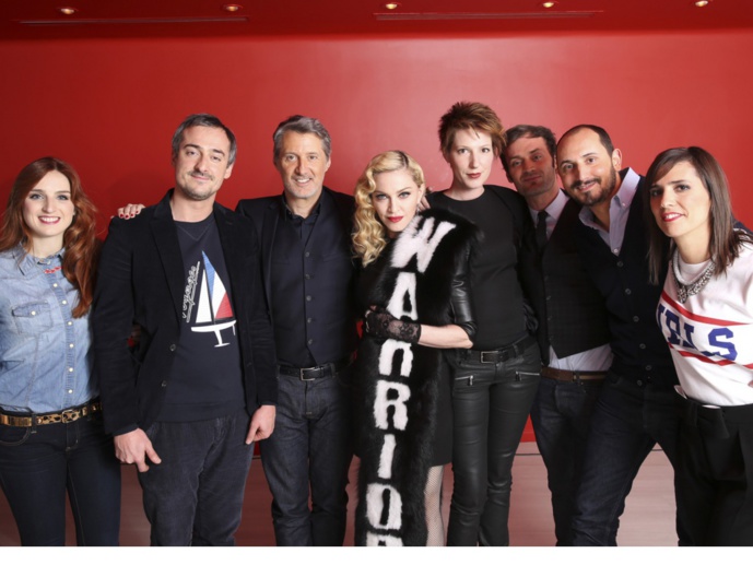 Antoine De Caunes et Le Staff de Madonna Antoine De Caunes et Le Staff de Madonna