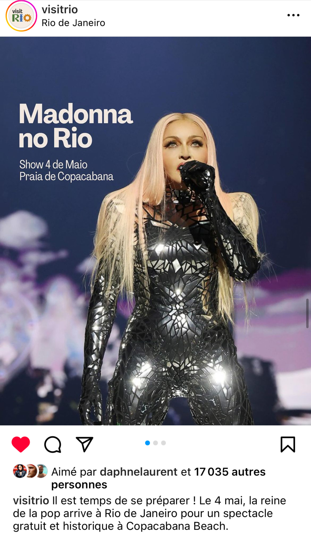 Capture de VisitRio - Instagram Capture de VisitRio - Instagram