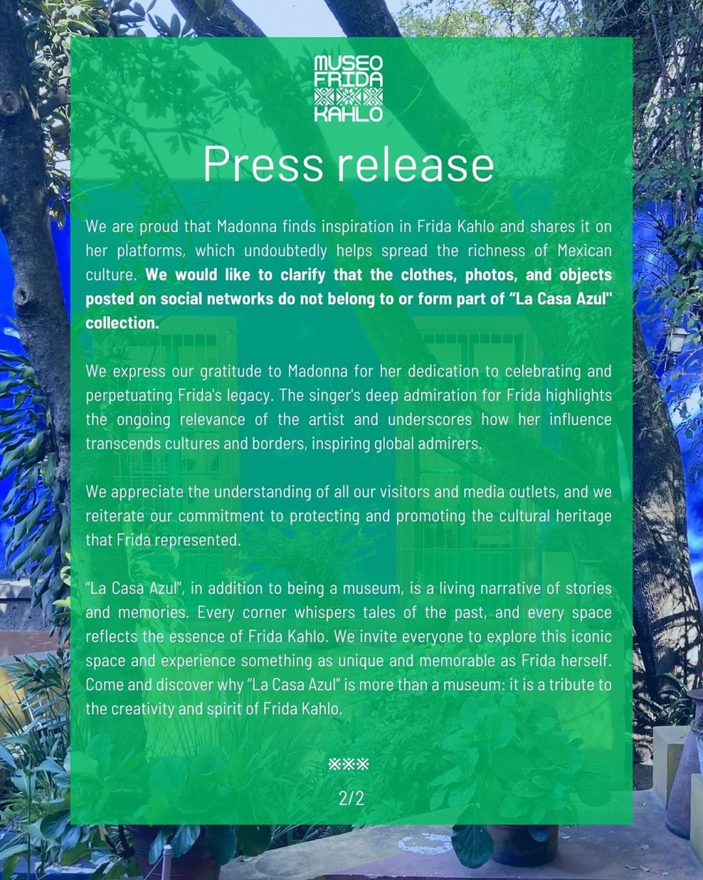 Un beau moment chez Frida Kahlo Un beau moment chez Frida Kahlo