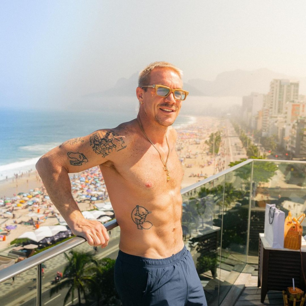 Diplo à Rio en mai dernier - Instagram de Diplo