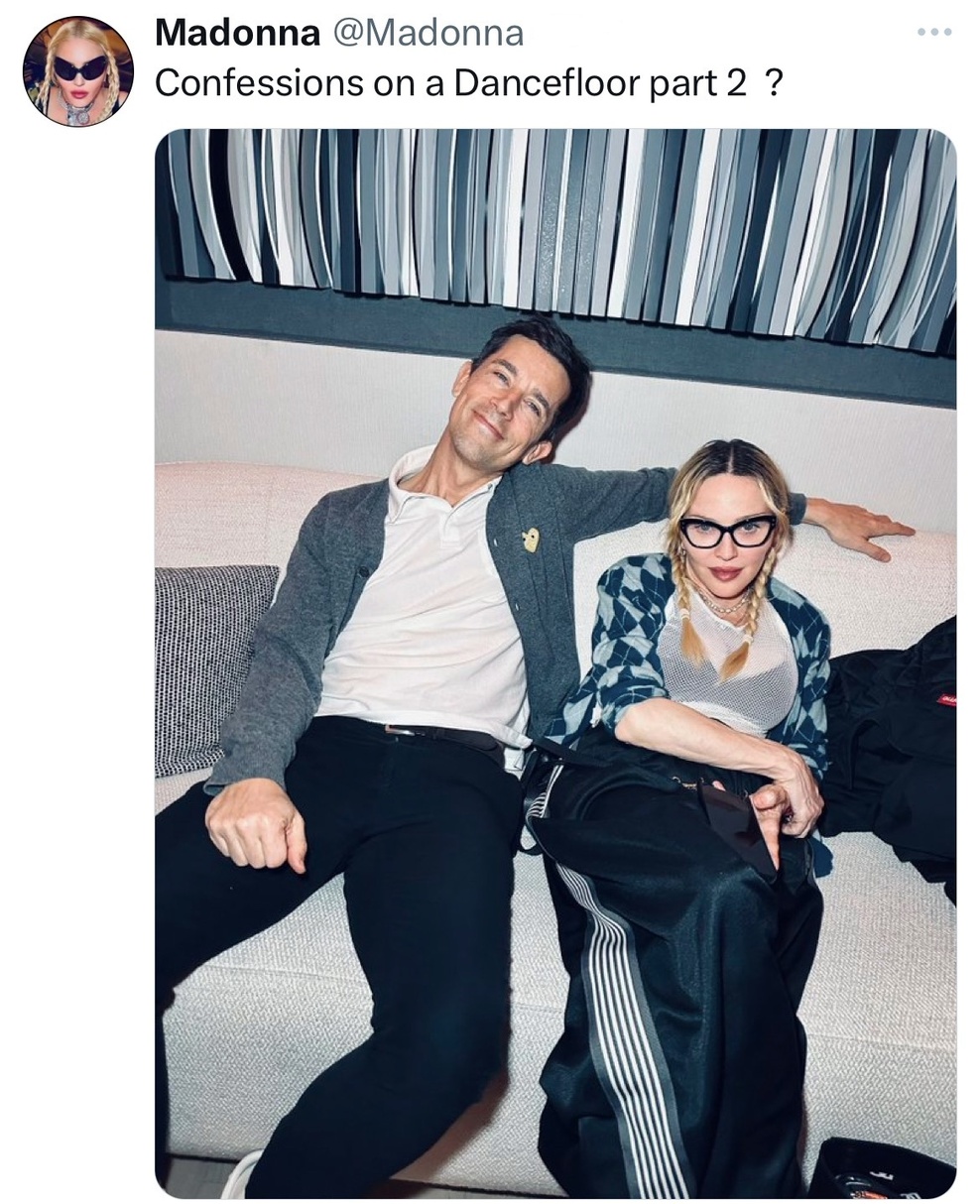 Capture du message posté par Madonna sur X (anciennement Twitter), ce mardi 17 décembre 00:27 Capture du message posté par Madonna sur X (anciennement Twitter), ce mardi 17 décembre 00:27