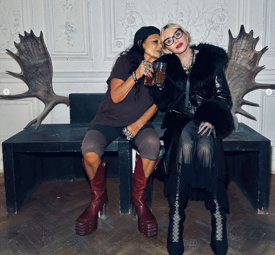 Madonna et Michèle Lamy Madonna et Michèle Lamy