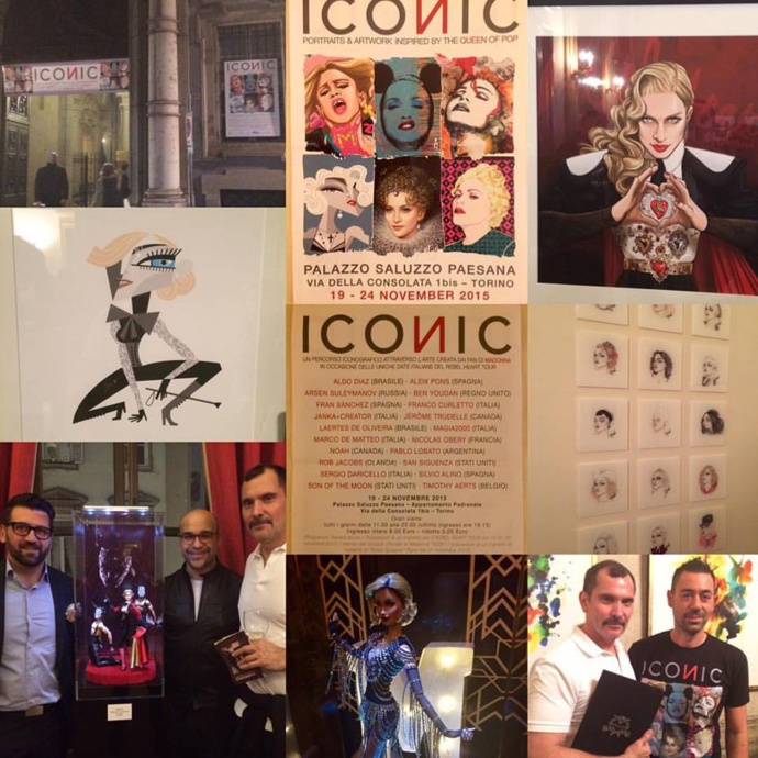 Rebel 💚🇮🇹❤'s Love Art.What a surprise to find that the Art work done by Madonna's fans and used in the video content when Madonna sings "Rebel Heart" is on exhibit in Turin. I had admired many of these pieces on the video screens but didn't know the whole story until tonight. Gabriele Ferrarotti who helped organize the exhibit explained there was a contest for fans to contribute their art work. These are just a very few on exhibit in this photo. If you are in Turin for the Concert this is definitely worth seeing. In addition, I had heard of these amazing Madonna dolls with perfectly replicated costumes but have never been lucky enough to see one. And they are part of the exhibit! I have never seen detail like this - even a teeny-tiny mic pac! Exact duplicates of the real costumes. Magia 2000 did an outstanding job. Thank You Gianni and Mario for all of your efforts. And to Gabriele for organizing and hosting, L'Oreal for sponsoring and making the exhibit possible. I am going back again on Friday for another look it's that good. 🇮🇹 Turin I understand it's been a while ? Is that right? We have a date tomorrow‼💋 Amore Rebel ❤'s. Rebel 💚🇮🇹❤'s Love Art.What a surprise to find that the Art work done by Madonna's fans and used in the video content when Madonna sings "Rebel Heart" is on exhibit in Turin. I had admired many of these pieces on the video screens but didn't know the whole story until tonight. Gabriele Ferrarotti who helped organize the exhibit explained there was a contest for fans to contribute their art work. These are just a very few on exhibit in this photo. If you are in Turin for the Concert this is definitely worth seeing. In addition, I had heard of these amazing Madonna dolls with perfectly replicated costumes but have never been lucky enough to see one. And they are part of the exhibit! I have never seen detail like this - even a teeny-tiny mic pac! Exact duplicates of the real costumes. Magia 2000 did an outstanding job. Thank You Gianni and Mario for all of your efforts. And to Gabriele for organizing and hosting, L'Oreal for sponsoring and making the exhibit possible. I am going back again on Friday for another look it's that good. 🇮🇹 Turin I understand it's been a while ? Is that right? We have a date tomorrow‼💋 Amore Rebel ❤'s.