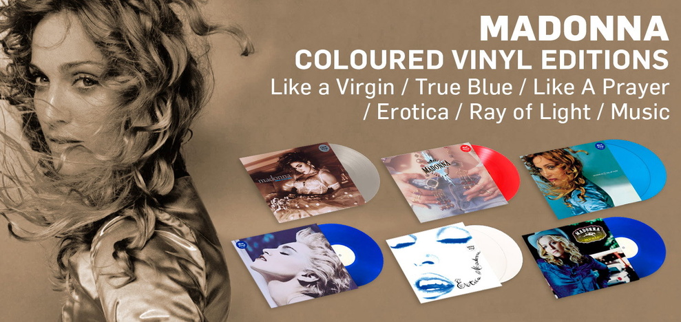 Six albums de Madonna réédités en vinyles colorés !