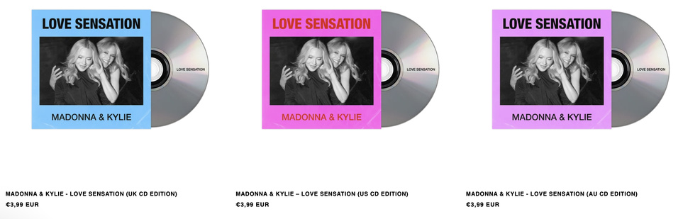 Madonna et Kylie Minogue s'unissent et dévoilent Love Sensation (Afterhours Mix) !