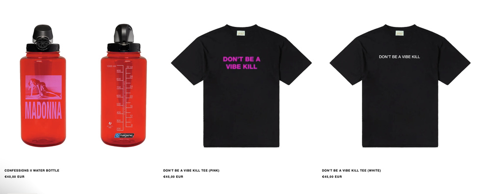 Confessions II : Nouveaux articles de merch disponibles sur les stores officiels !