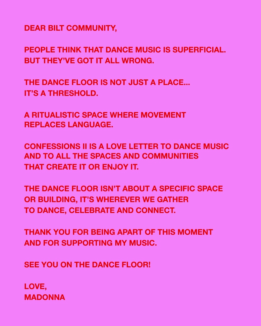 Madonna sur Instagram Madonna sur Instagram