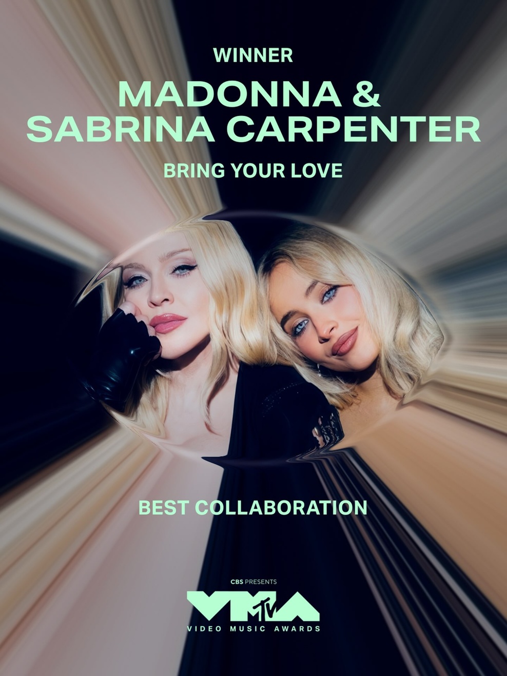 Un premier prix de la soirée pour Madonna !
