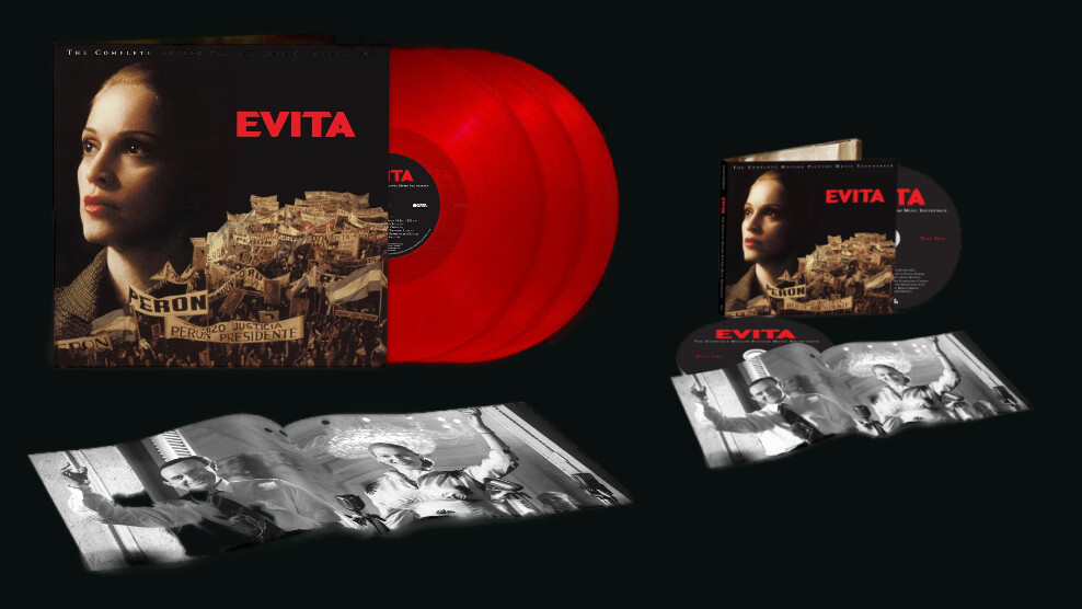 Les deux supports de la réédition d'Evita - Montage par News Of Madonna