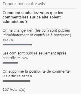 Administration des commentaires NOM