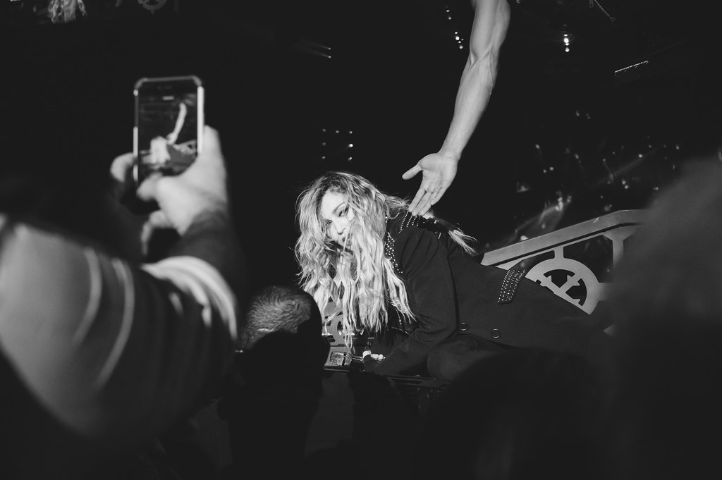 Madonna pendant le Rebel Heart Tour