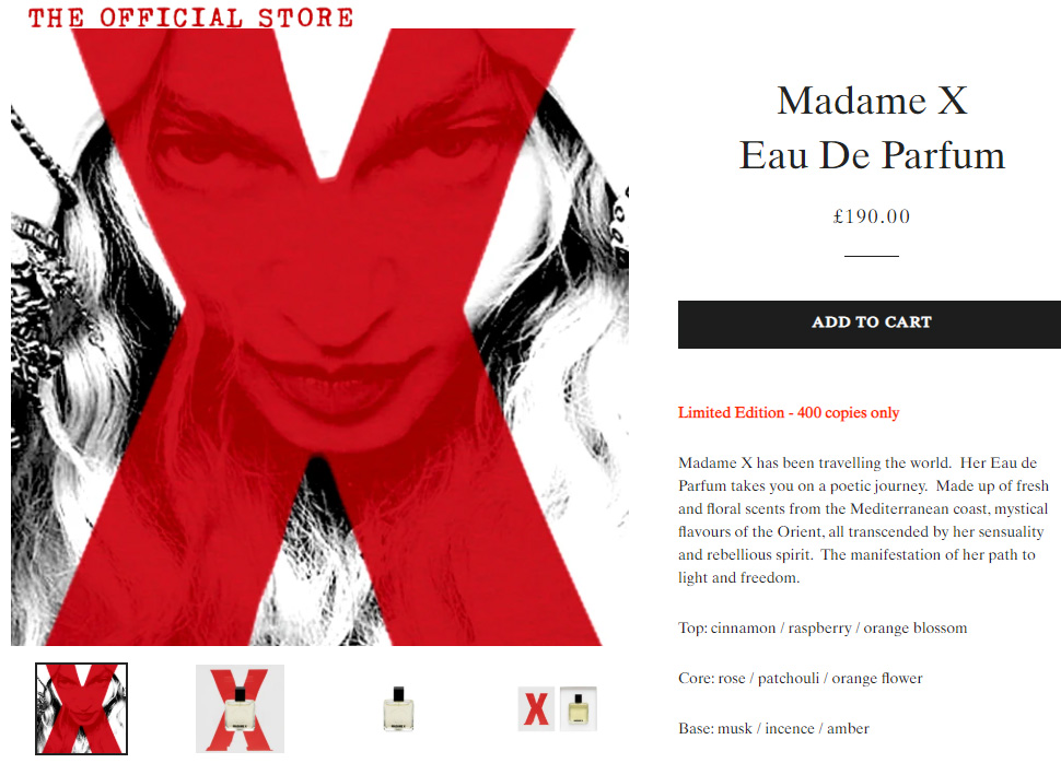 Le parfum Madame X